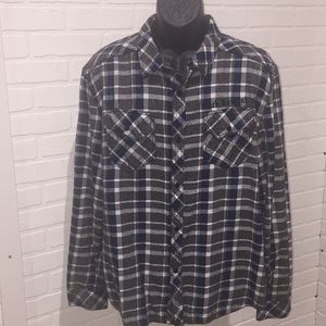 Rock Revival Plaid Button Down Shirt XL